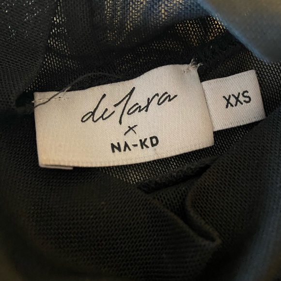 NA-KD Embellished Mesh Turtleneck - Picture 4 of 4